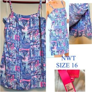 NWT Lilly Pulitzer romper SIZE 16
